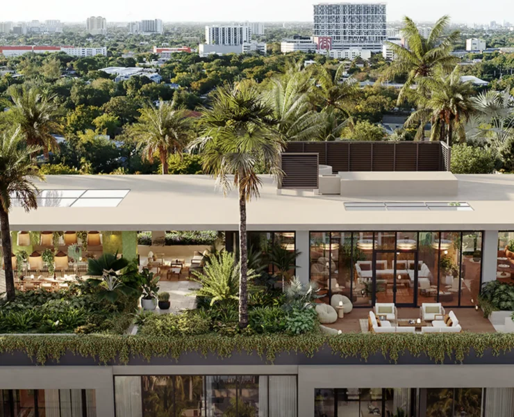 a rendering of The Well Coconut Grove exterior